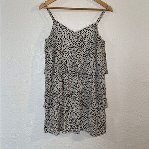 Vine & Love Black and White Spotted Dress